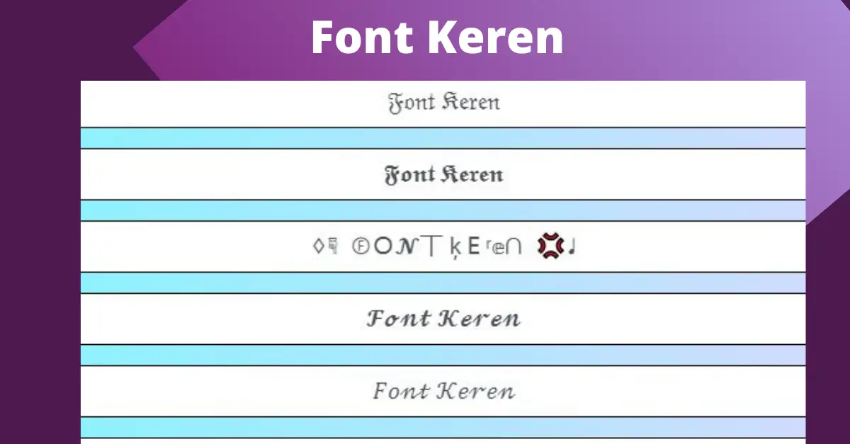 Font Keren: Text Generator Keren | Fonts Online Keren